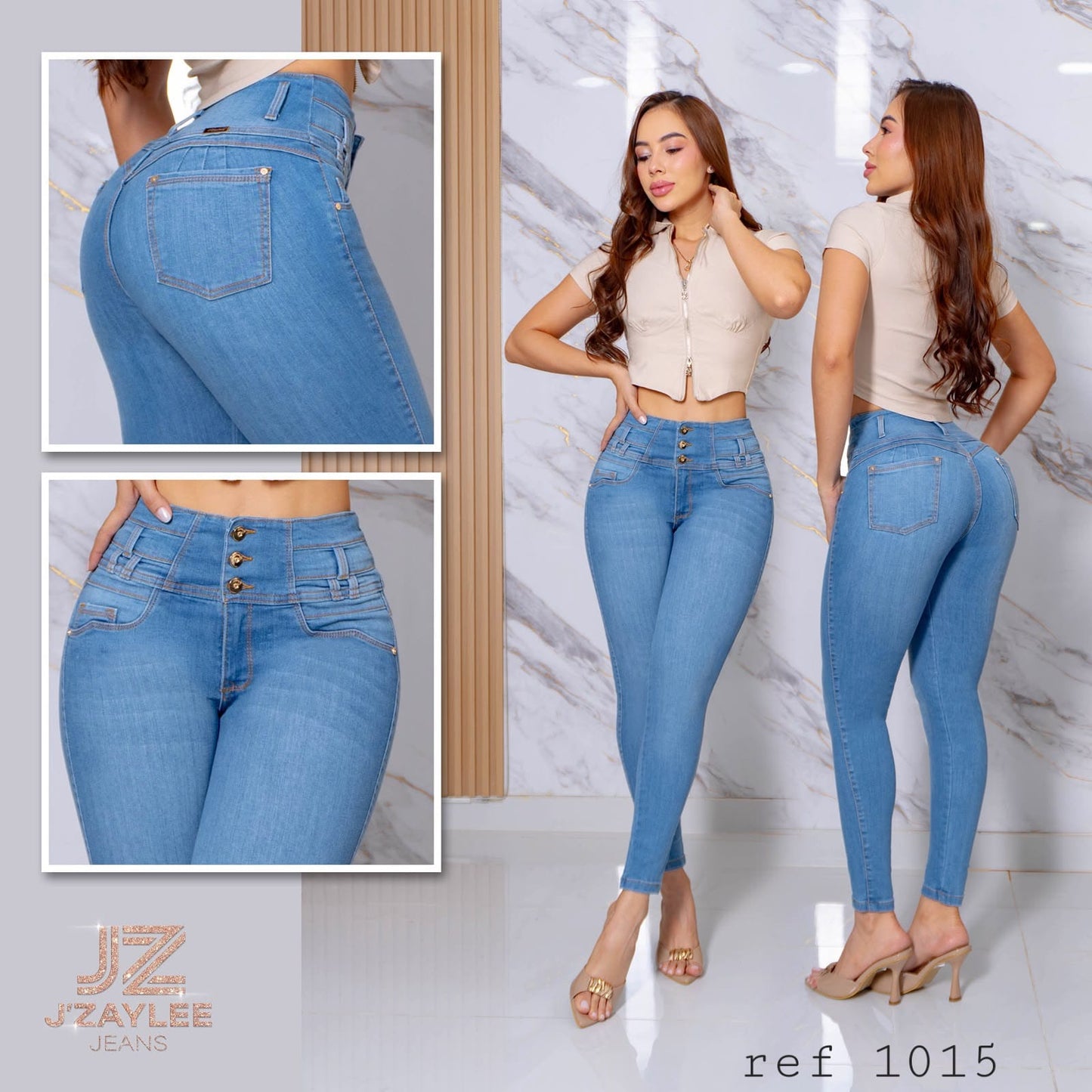 JEANS 3 BOTONES REF: 1015