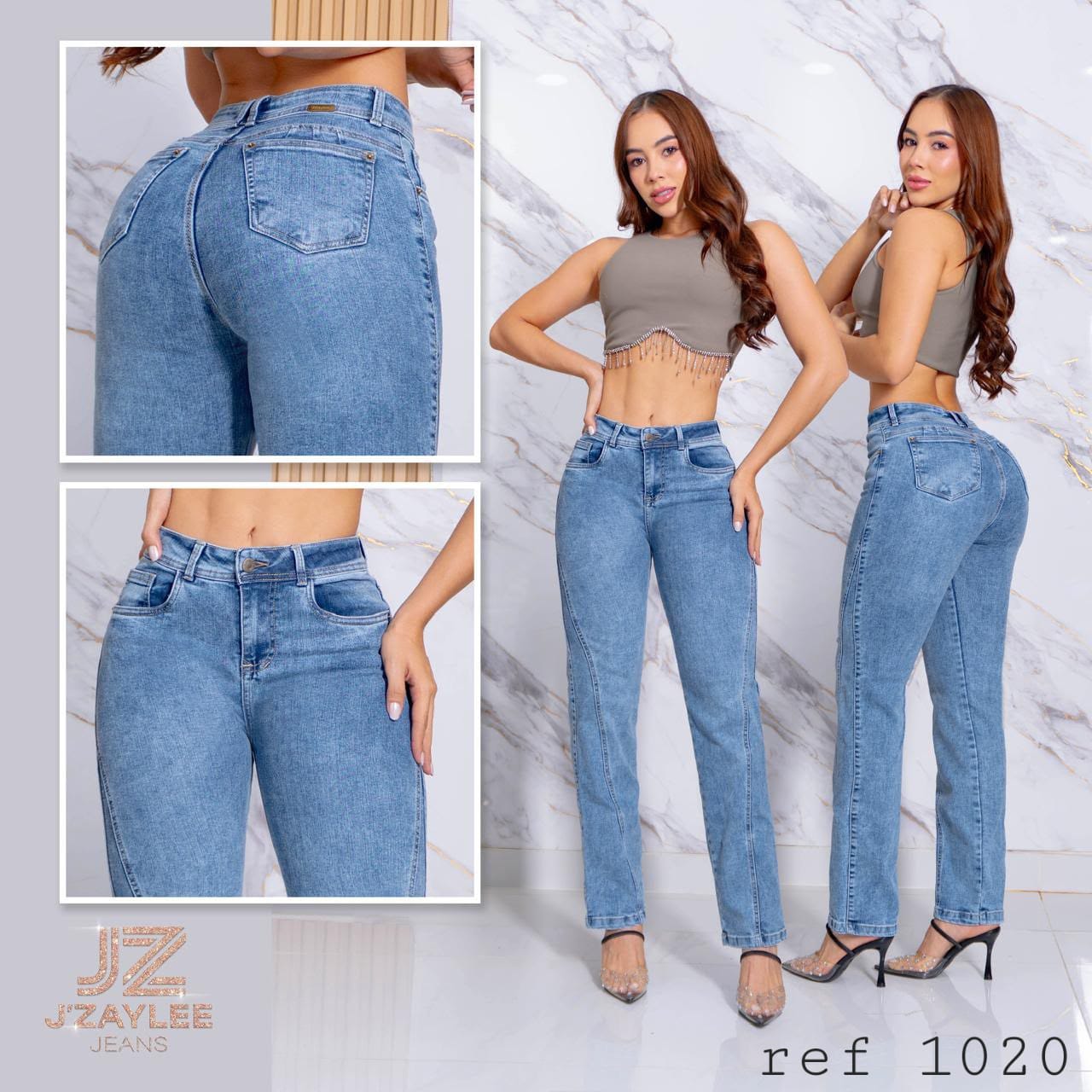 JEANS BOTA RECTA REF: 1020 CLARO