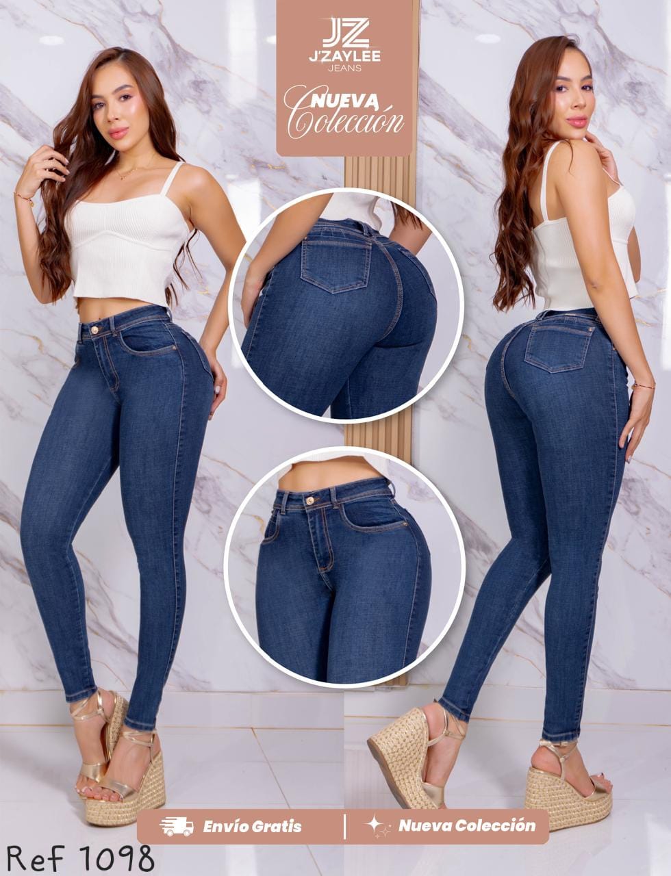 JEANS SKINNY REF: 1098 MEDIO