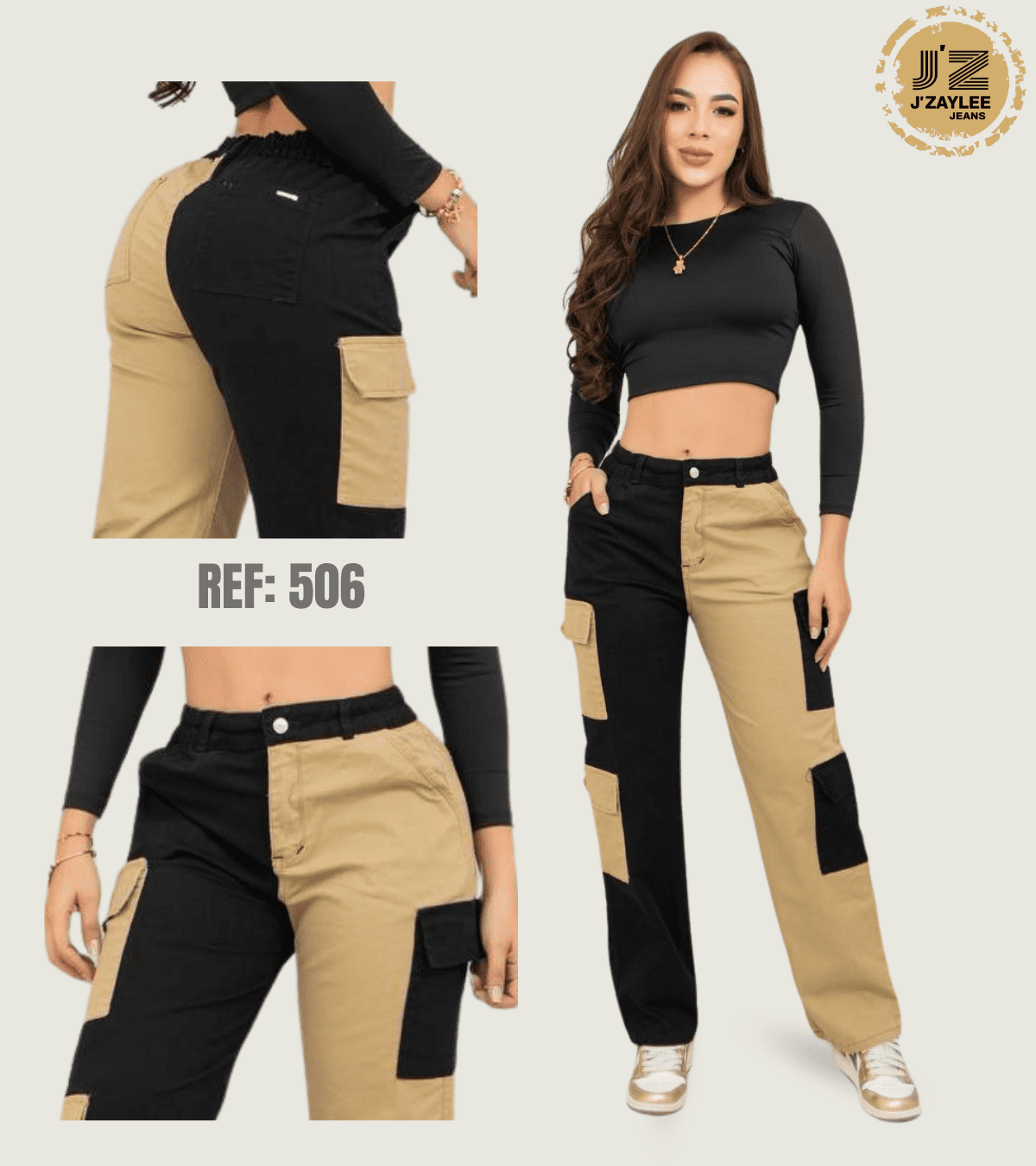 Cargo Color Camel/Negro RF506