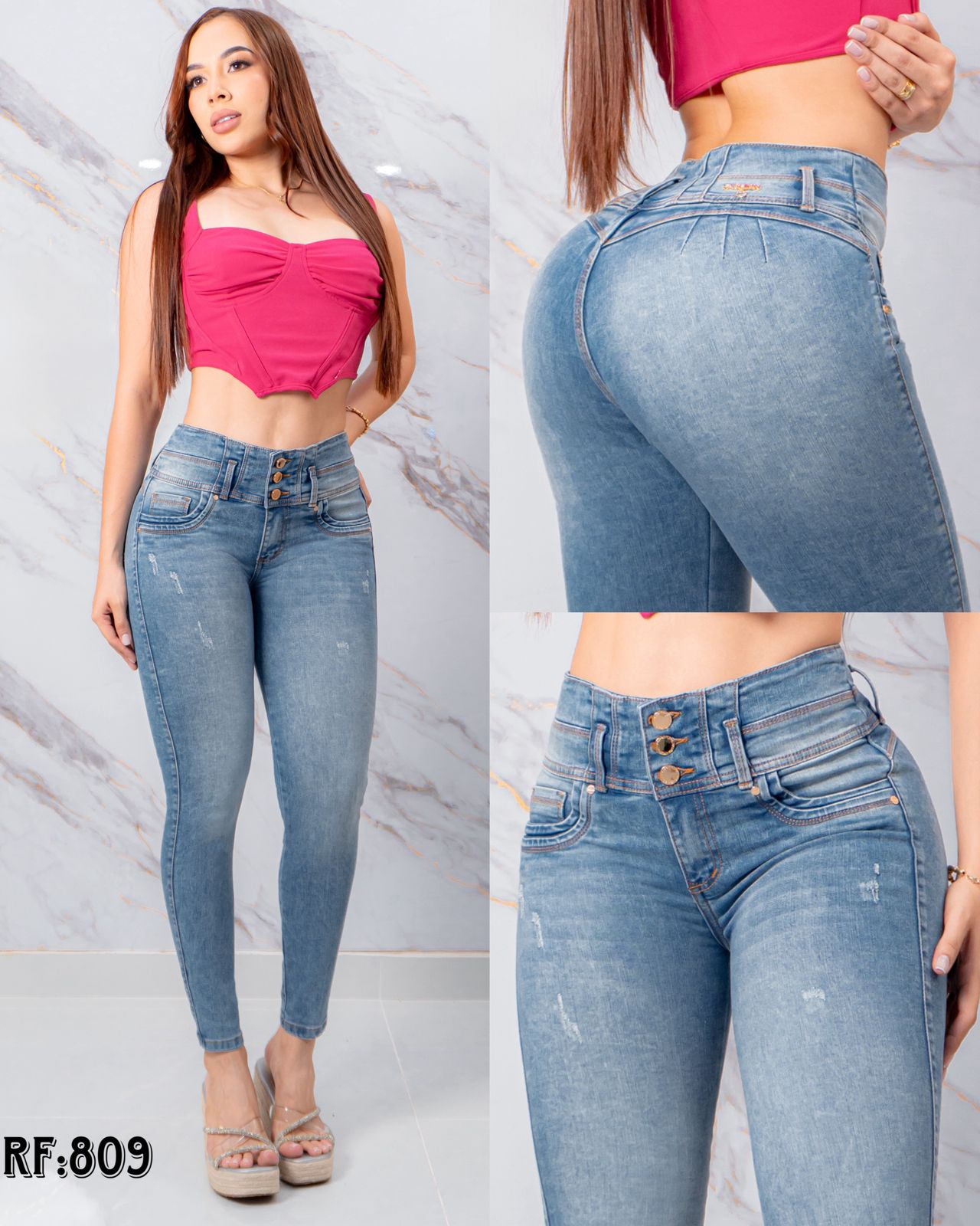 JEANS 3 BOTONES REF: 809