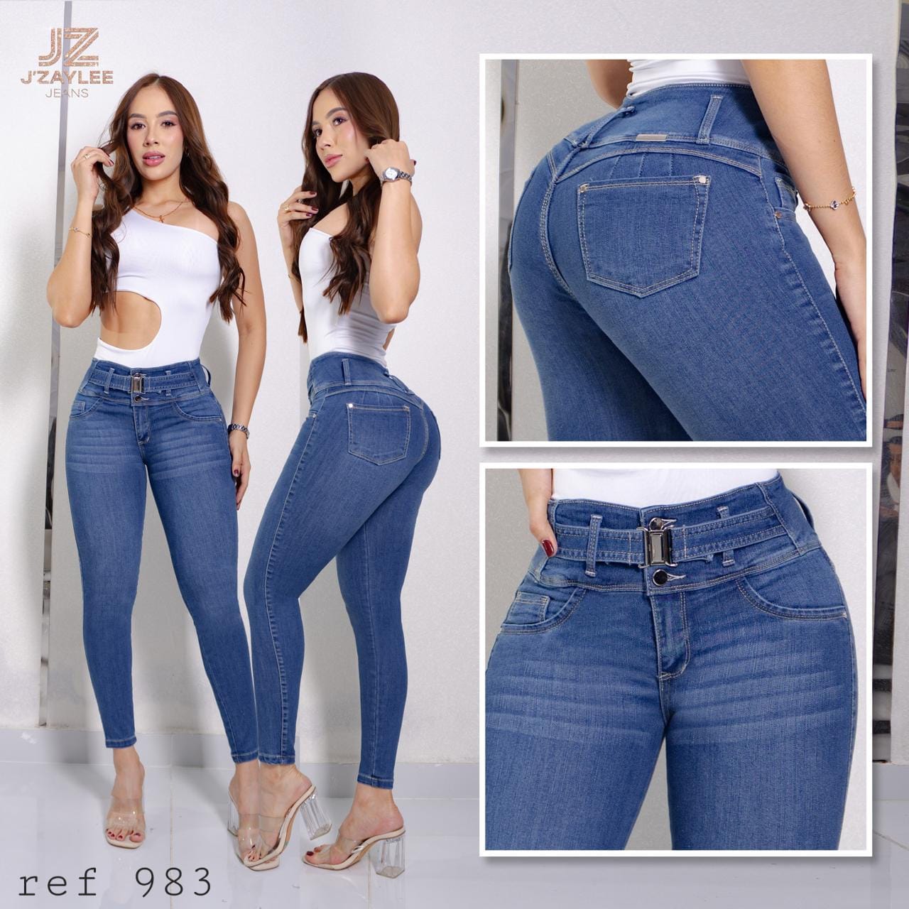 JEANS 3 BOTONES REF: 983 MEDIO