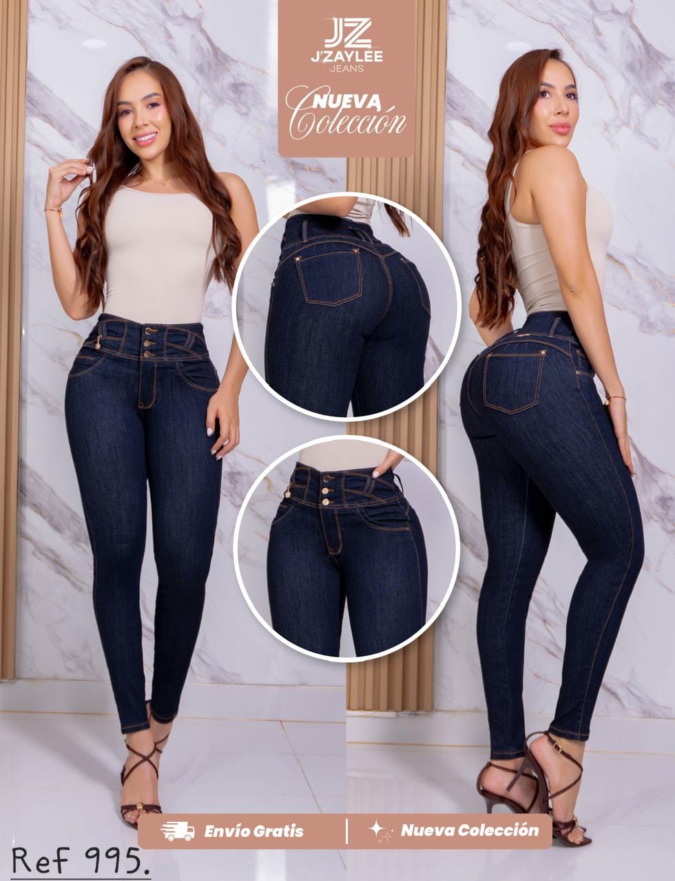 JEANS 3 BOTONES REF: 995