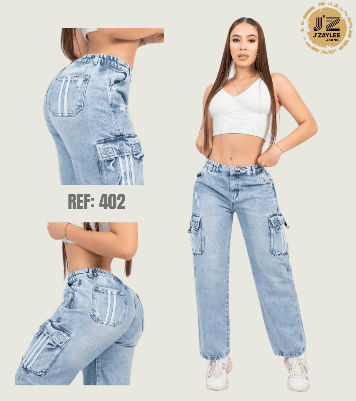 Jean Cargo Stone Claro RF:402