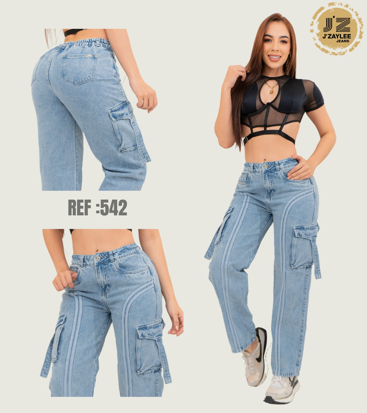 CARGO JEANS RIGIDO RF:542