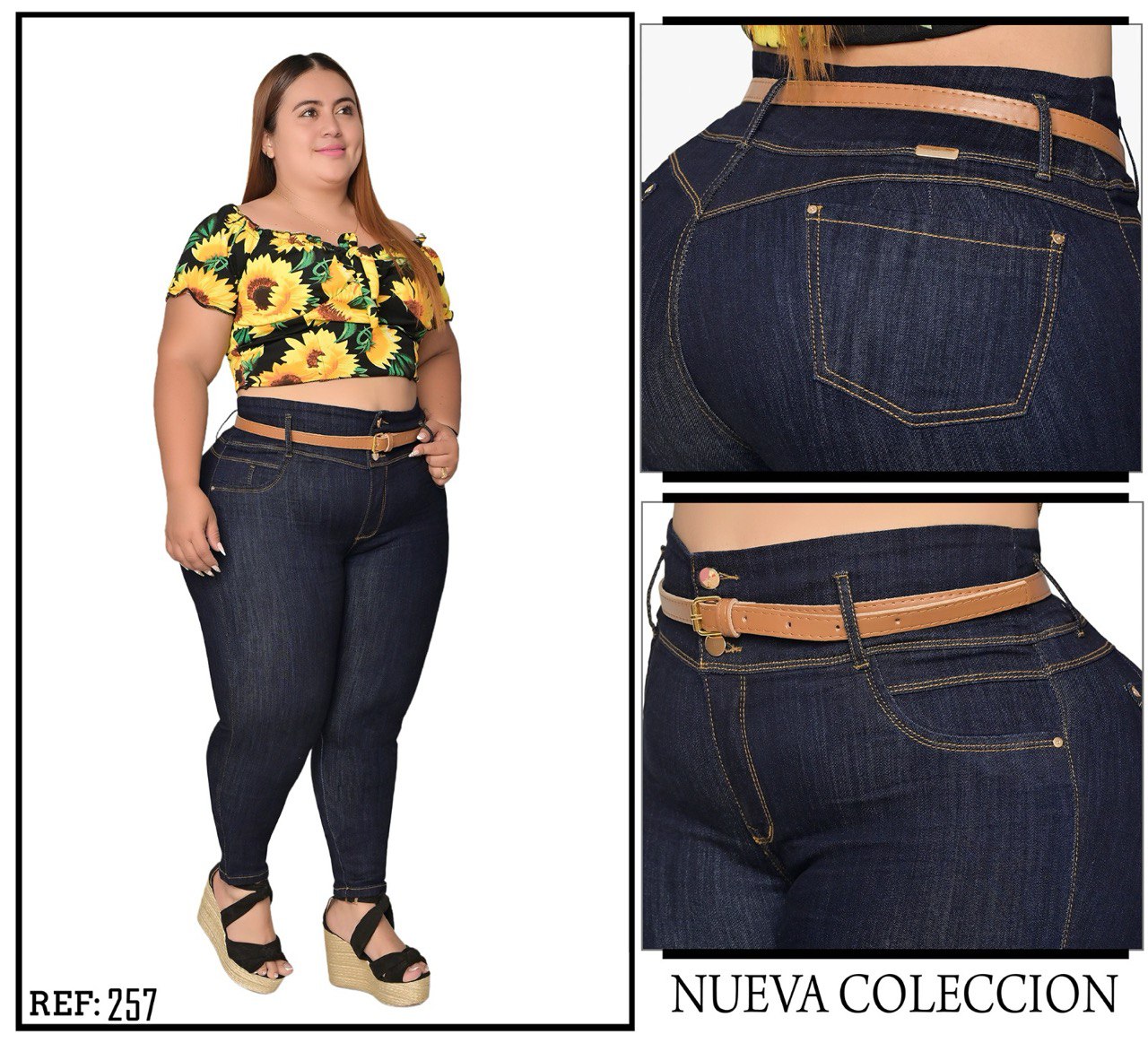 JEANS PLUSS CON CORREA RF:472
