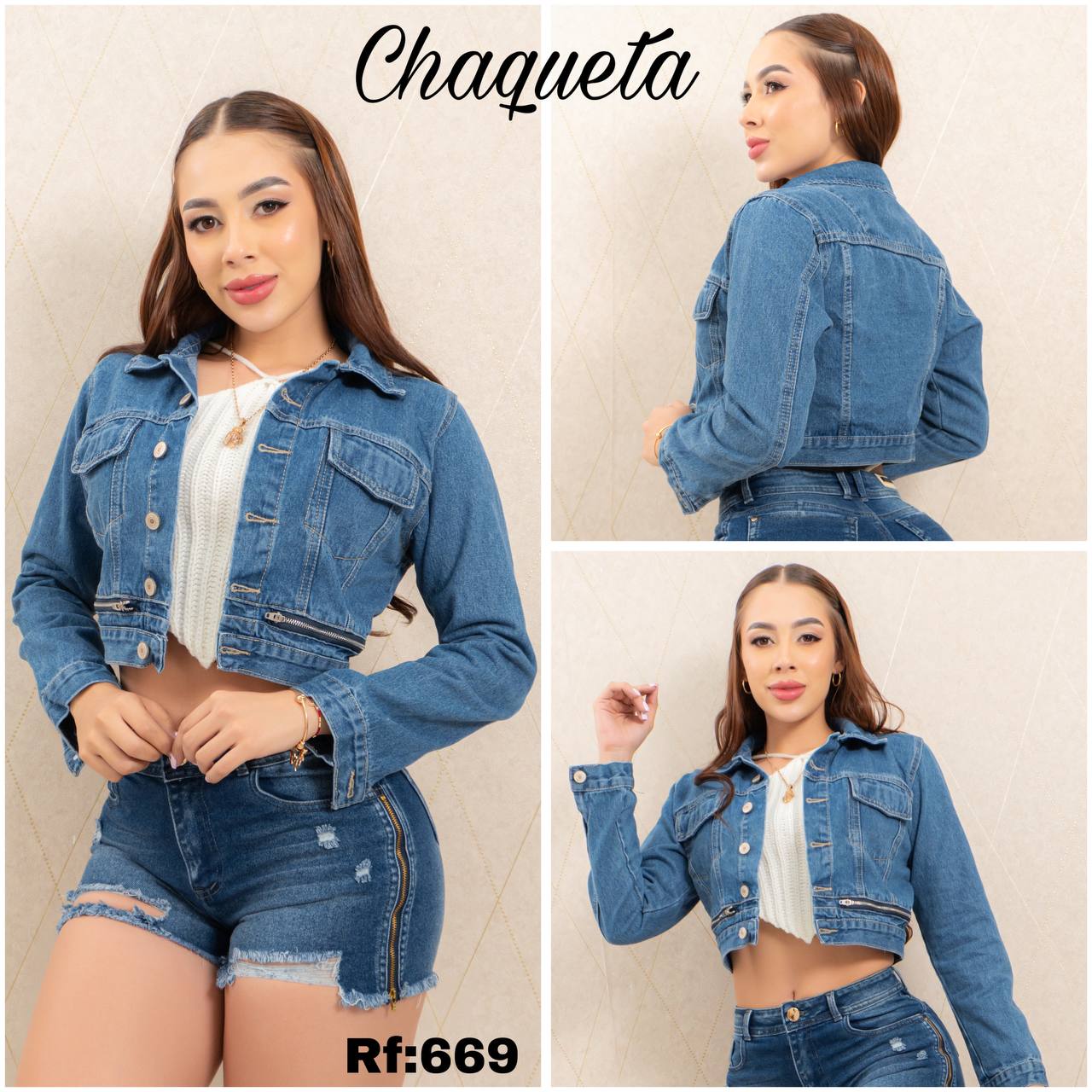CHAQUETA DENIM AZUL CLARO RF:669