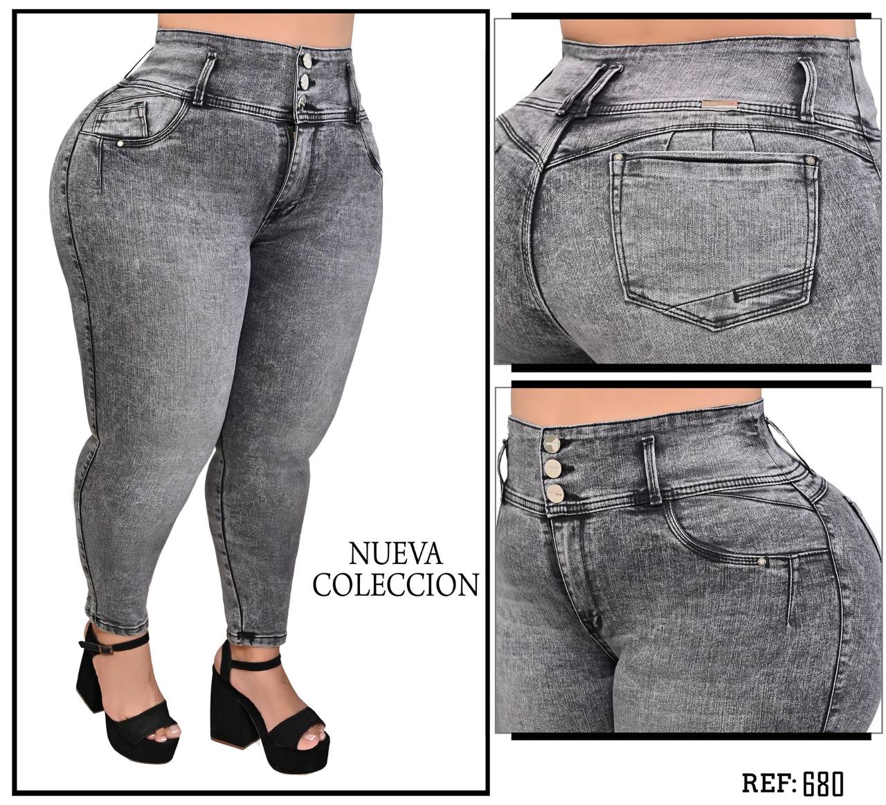 JEANS PLUS COLOR HUMO REF: 680