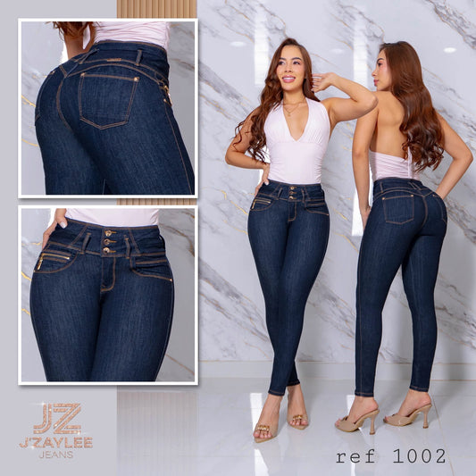 JEANS 3 BOTONES REF: 1002 OSCURO