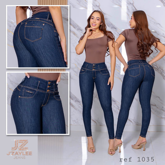 JEANS 3 BOTONES REF: 1035 OSCURO