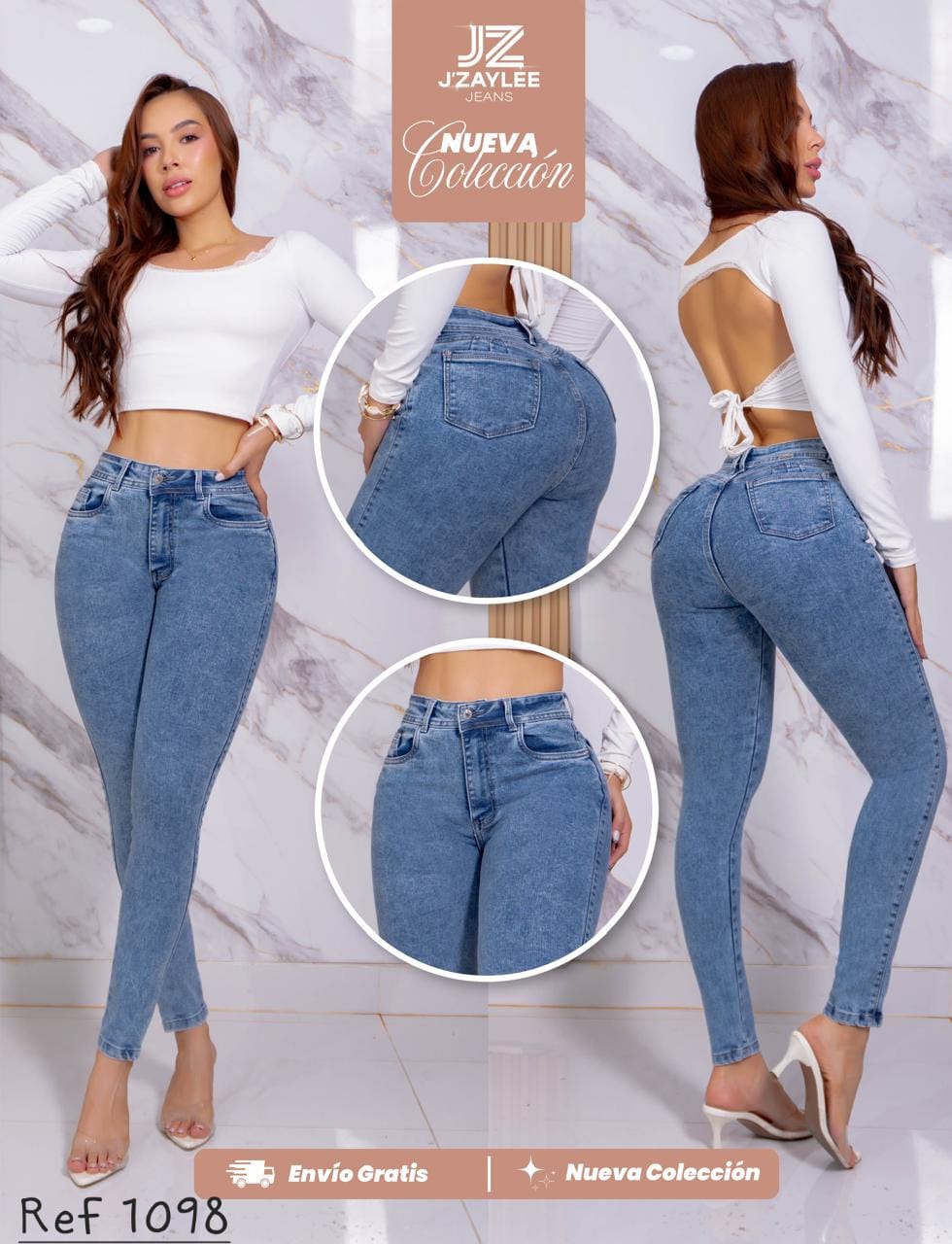 JEANS SKINNY REF: 1098 CLARO