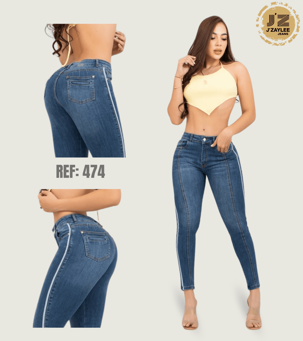 Jean Skinny Laterales