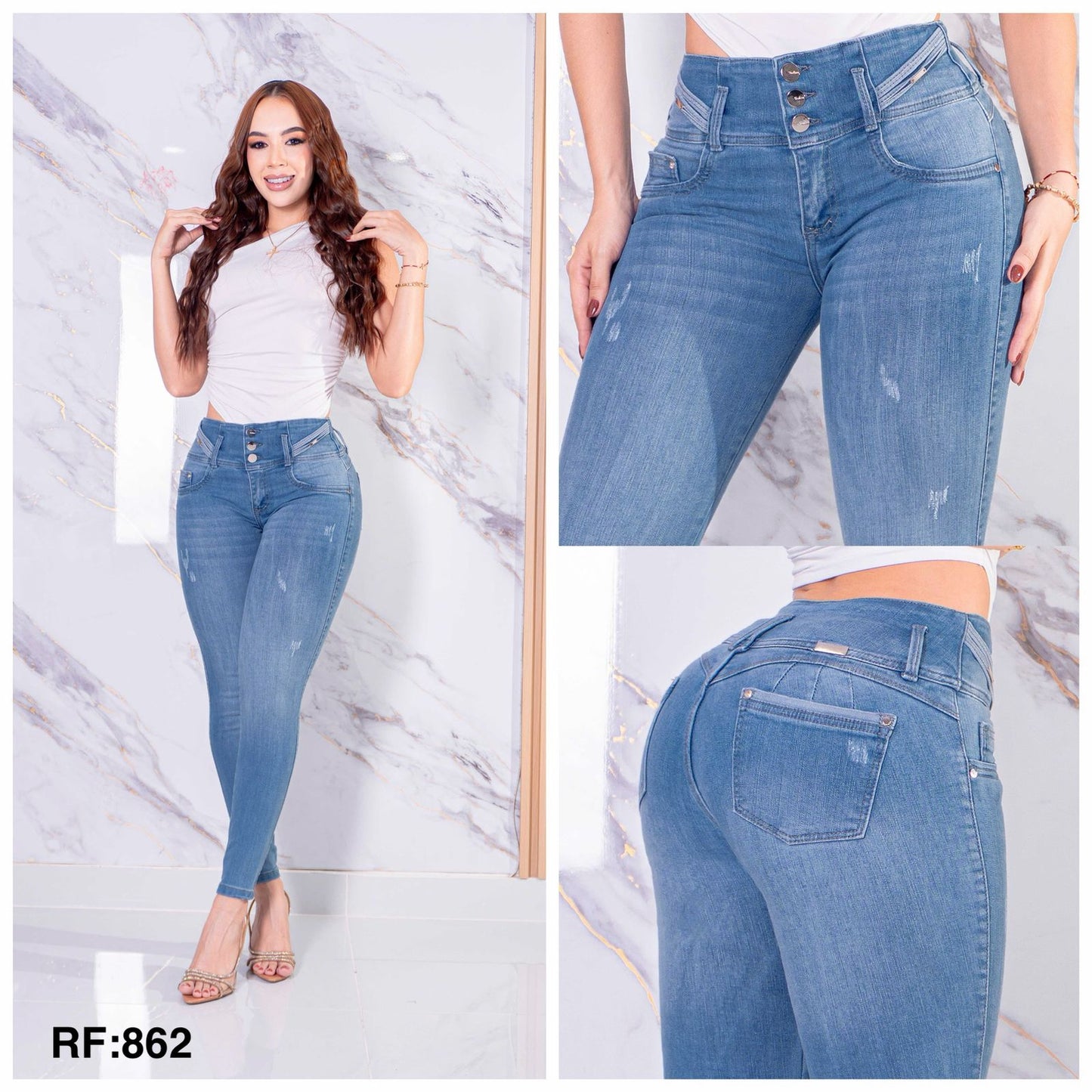 JEANS 3 BOTONES REF: 862C