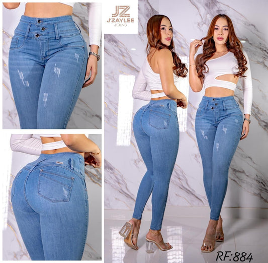 JEANS 3 BOTONES REF: 884 CLARO