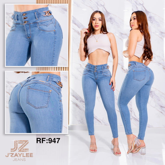 JEANS 3 BOTONES REF: 947 CLARO