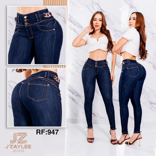 JEANS 3 BOTONES REF: 947 OSCURO