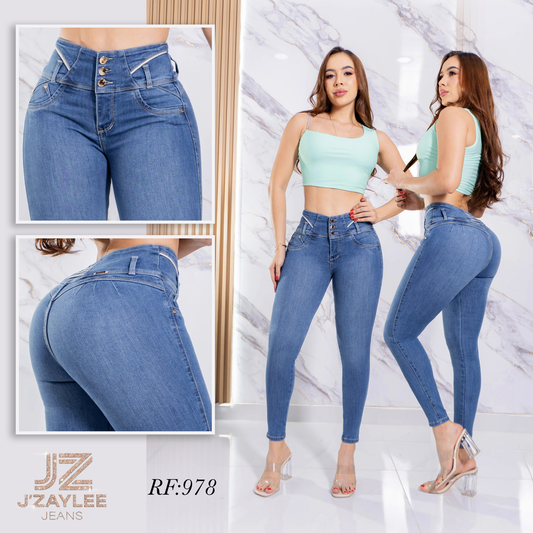 JEANS 3 BOTONES REF: 978 MEDIO