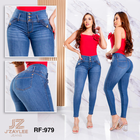 JEANS 3 BOTONES REF: 979 MEDIO
