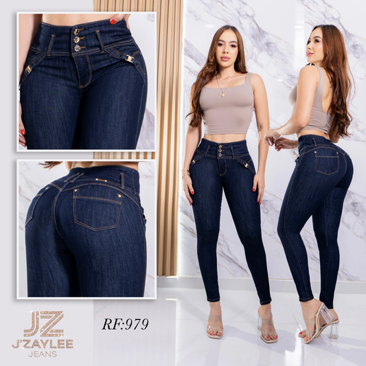 JEANS 3 BOTONES REF: 979 OSCURO