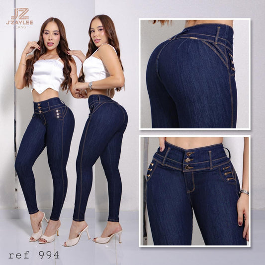 JEANS 3 BOTONES REF: 994 OSCURO