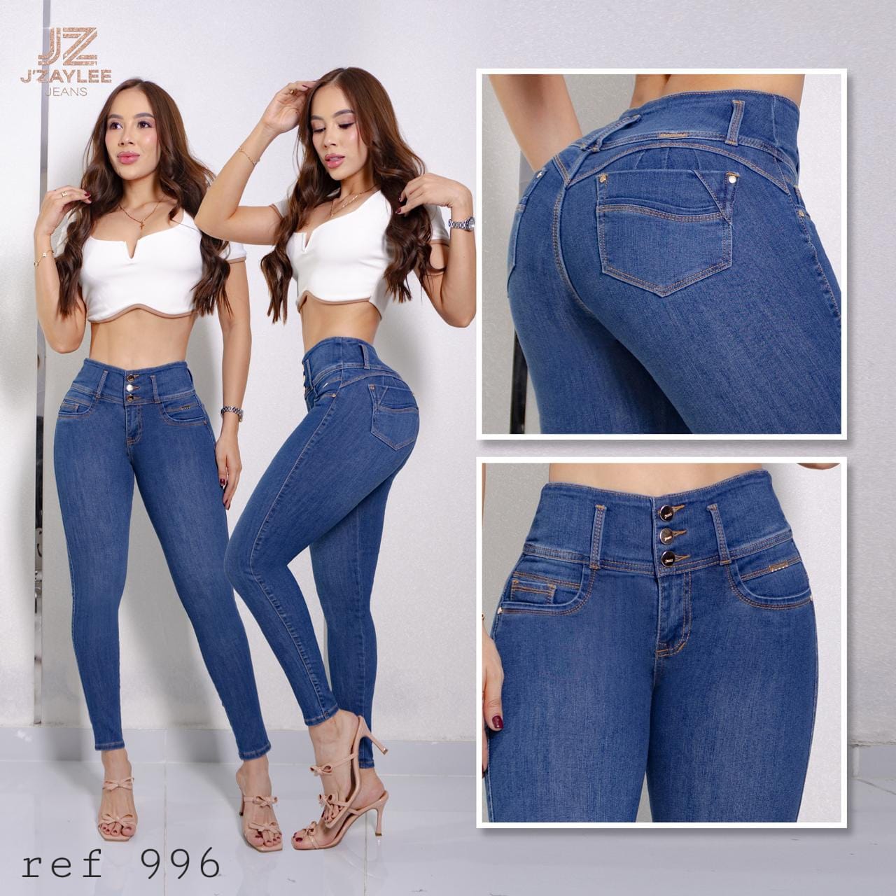 JEANS 3 BOTONES REF: 996 MEDIO