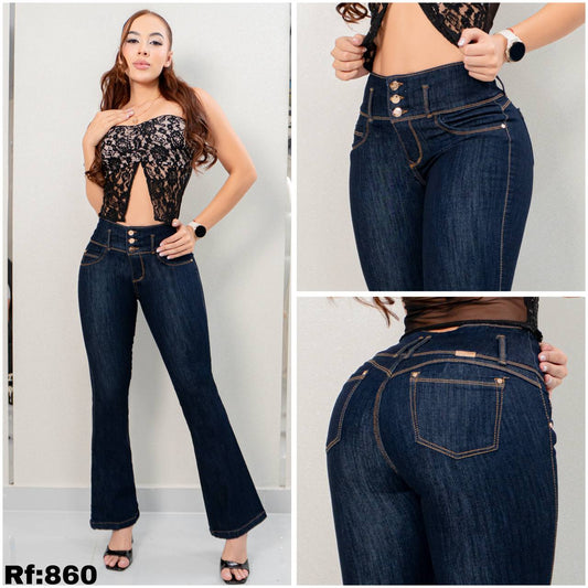 JEANS BOTA CAMPANA TONO denim  RF:860