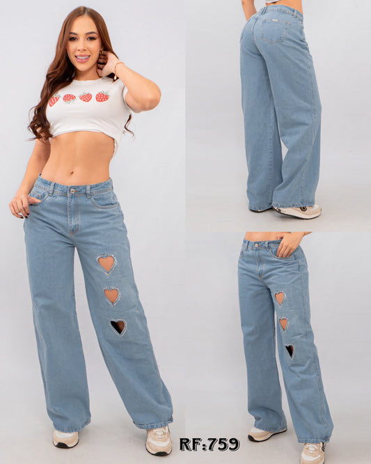 JEANS PALAZZO CORAZONES RF:759